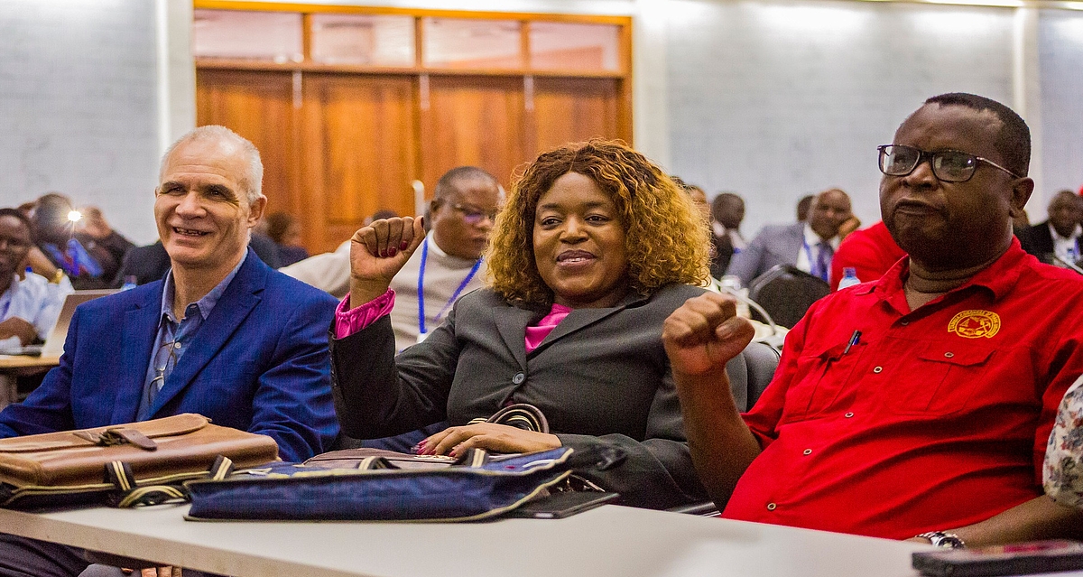 Fritz Kopsieker the Resident Representative at an event with participants